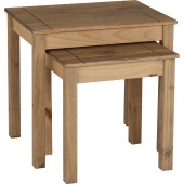 Panama Nest Of 2 Tables Natural Wax